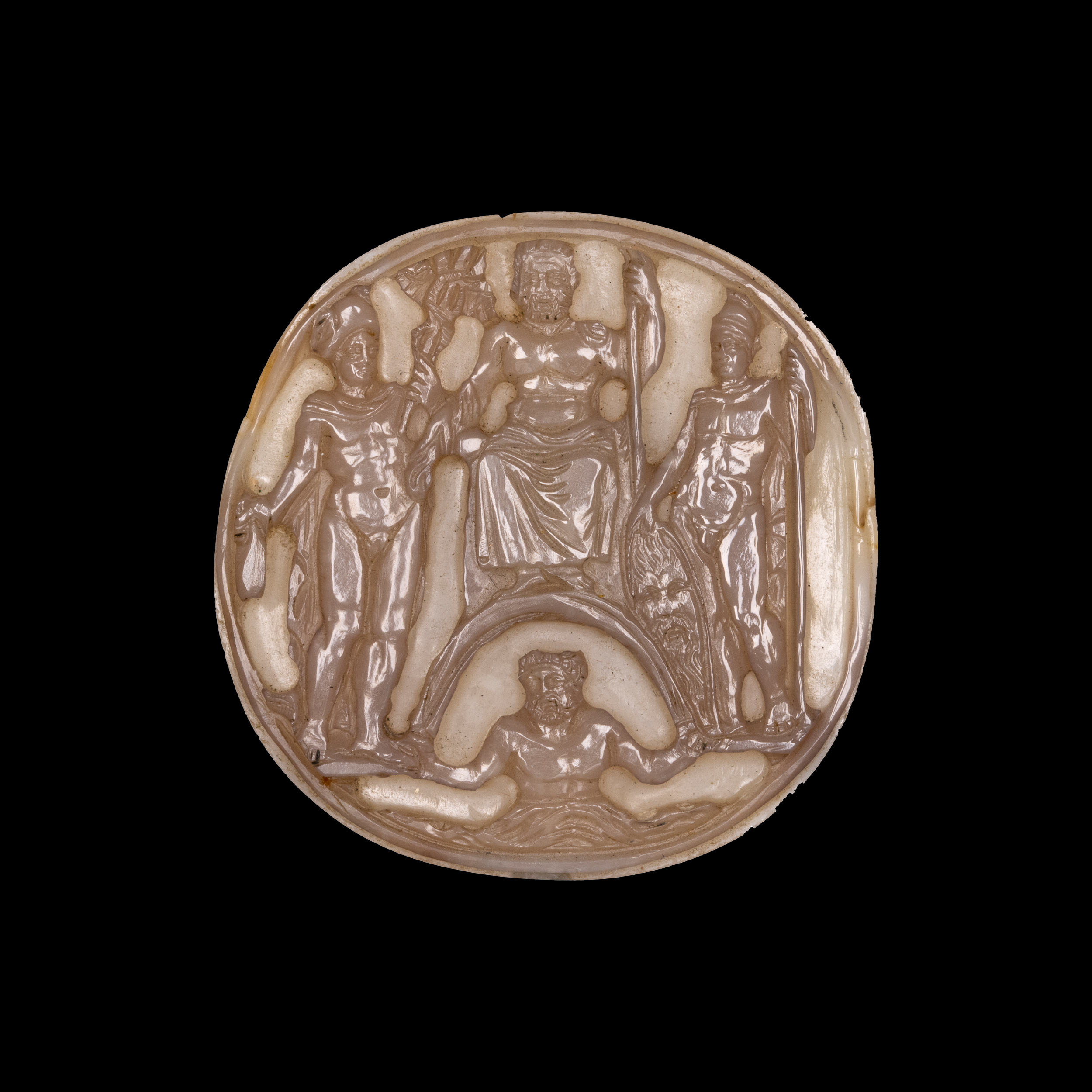 A Renaissance agate cameo. The Olympian gods. 